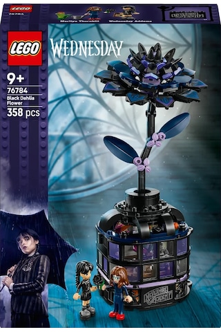 LEGO® Wednesday Siyah Yıldız Çiçeği 76784 - 9 Yaş ve Üzeri Çocuklar için Koleksiyonluk Çiçek Modeli Yapım Seti (358 Parça)