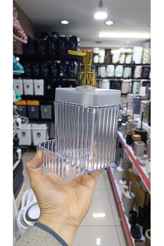 Lüks Banyo Lavabo Sıvı Sabunluk Evye Bulaşık Deterjanlık Gold