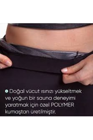 Kadın Hot Power Sauna Etkili Termal Tayt Siyah