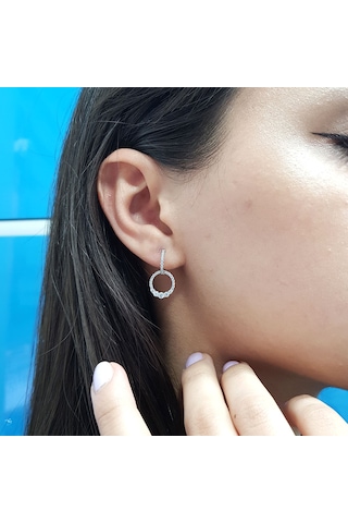 Lova Pırlanta Taşlı Sallantılı Nammu Küpe - 3010038