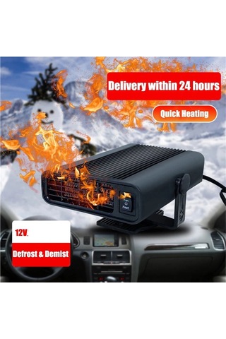 Jialan 12v Taşınabilir Oto Kaloriferi 360 Dönen Oto Kaloriferi