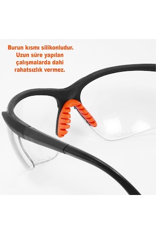 İş Güvenlik Gözlüğü Koruyucu Gözlük S600 Şeffaf