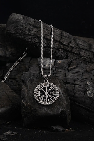 Ottoman Çelik Viking Rune Odin Sembolü Model Erkek Kolye Ckl0Vkng Çelik