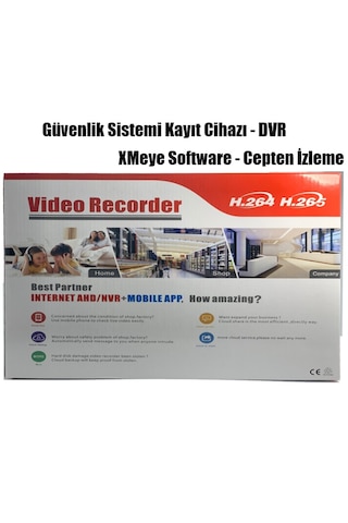 Xmeye 16 Kanal Nvr Kayıt Cihazı 8mp Ip Kamera Uyumlu Network Video Recorder