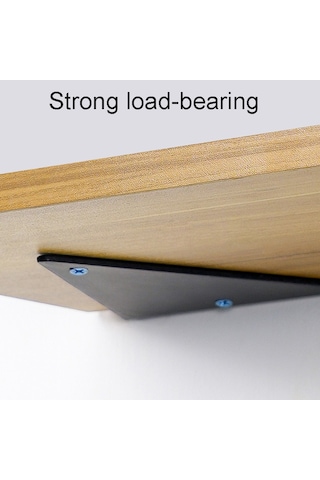 Sones Yük Taşıyan Görünmez Üçgen Braket Duvar Raf Braketi Vidalarla, Özellikler: 280x170mm Beyaz