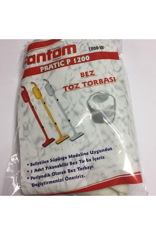 Fantom P1200 Pratik Dik Süpürge Bez Toz Torba - 5 Adet