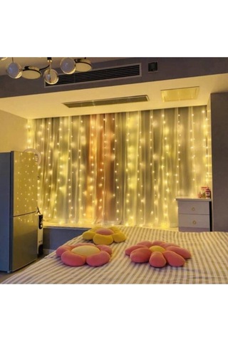 1001 Led Perde Led 3X3 Mt 300 Ledli 8 Fonksiyonlu