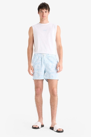 Defacto Desenli File Astarlı Kısa Boy Deniz Şortu E0974ax25hstr506 Turkuaz