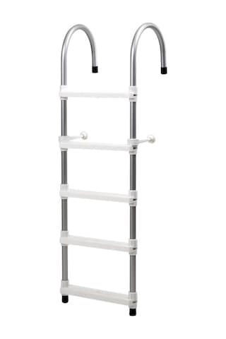 Hobi Store Portatif Tekne Merdiveni ( Beyaz ) 3 Basamaklı