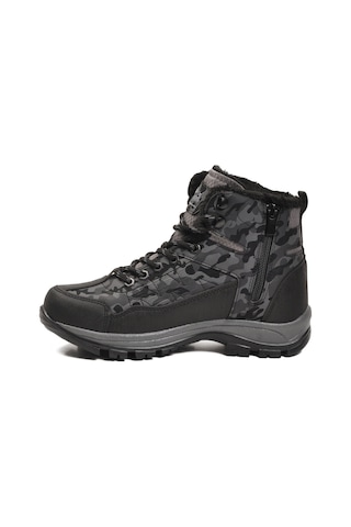 Füme İçi Kürklü Soğuğa Dirençli Kaymaz Taban Unisex Outdoor Bot 980 G Füme