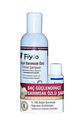 Fiyto Doğal Sarımsaklı Bitkisel Şampuan Seti 500 ML
