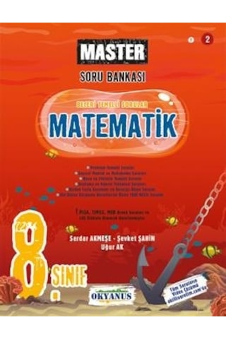 Okyanus Yayınları 8. Sınıf Master Matematik Soru Bankası Okyanus Yayınları 8. Sınıf Master Matematik Soru Bankası