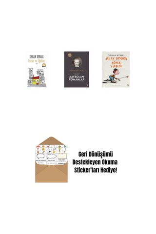 Eskici Ve Oğulları Midi Boy + Kaybolan Romanlar + Aslan Tomson - Köpek Yavrusu + Okuma Sticker'ları