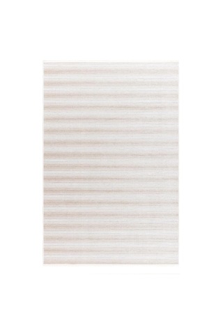 Stripe Krem Kilim Kaymaz Taban Salon Oturma Odası Antre Halısı 33014a, 120 X 180 Çok Renkli