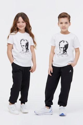 Lumberjack Ul 11ata01 4fx Beyaz Unisex Çocuk Kısa Kol T-shirt 000000000101924308