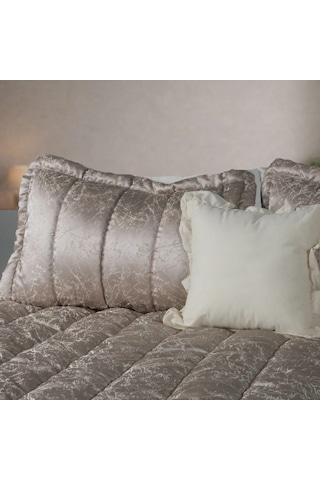 Luna Bueno Glory Pearl Silver Çift Kişilik Yatak Örtüsü Çok Renkli