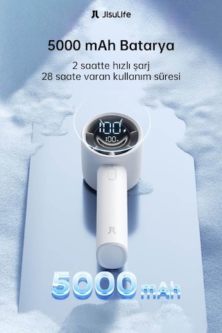 Jisulife Handheld Fan Life 10s El Fanı 5000mah Gri