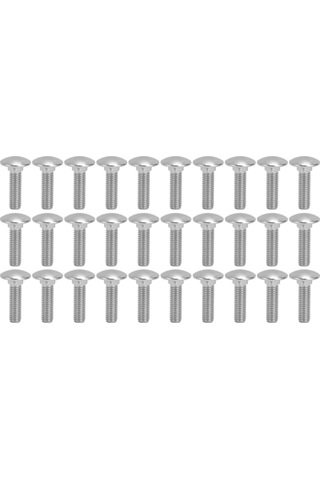 30pcs M8x30 Stainless Carriage Bolts Dın 603 Standart