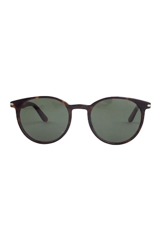 Superstep St 853 C02 52 Unisex Oval Kırçıllı Kahverengi Kemik Güneş Gözlüğü Kahverengi
