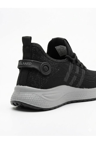 Letao Alaard Erkek Triko Hafif Bağsız Koşu Yürüyüş Günlük Sneaker Spor Ayakkabı Siyah