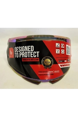 Mt Vizör İridyum Renk Kask Camı V-28b