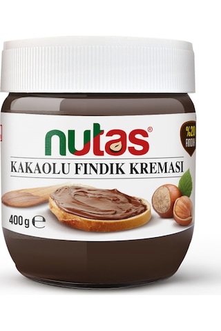 Nutas Kakaolu Fındık Kreması Cam Kavanoz 400 G