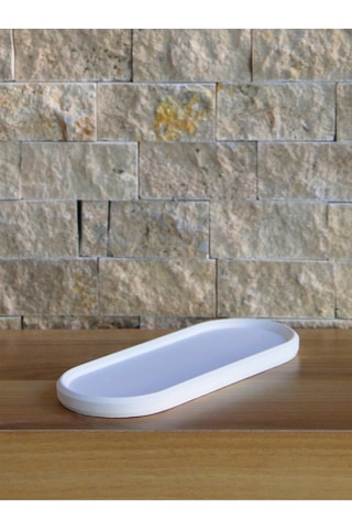 Mum, Saksı Ve Takı Tabağı Oval 24x9 Cm Dekoratif Hediyelik Ham Beyaz Mum, Saksı Ve Takı Tabağı Oval 24x9 Cm Dekoratif Hediyelik Ham Beyaz
