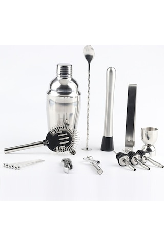 Pazly Akrilik Montajlı 18'lilik Kokteyl Çalkalayıcı Seti 350ml, Mutfak Ekipmanı, Profesyonel Barmen Seti