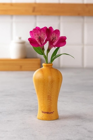 Bambum Guro - Bambu Vazo 9 4,9cm Ahşap