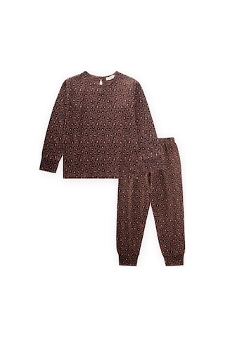 Cigit Kız Çocuk Pijama Takım - Kahverengi