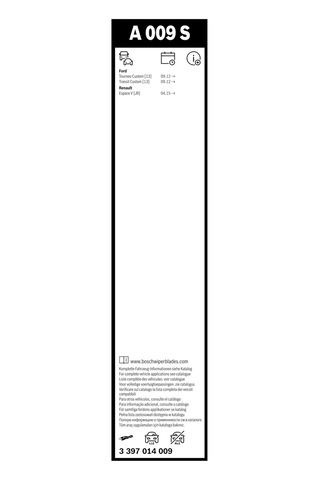 Bosch Aerotwin Silecek Seti Ford Tourneo Custom 2020-2023 , Transit Custom 2019-2023 750/700 Mm A009s 3397014009