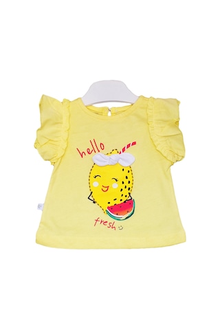 S-Mall Caramell Bebek Takımı - 2 Li - Tkk7045 - Fresh - Sarı Beyaz