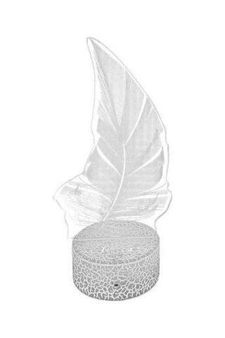 Willowhaven Suntek Akrilik 3d Bitki Gece Lambası - Beyaz, Dokunmatik Kontrol, Uzaktan Kumanda, Çocuk Odası İdeal Çok Renkli