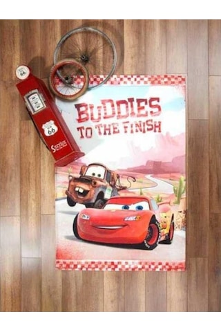Taç Lisanslı Çocuk Halısı Cars Buddies 80X140 Çok Renkli