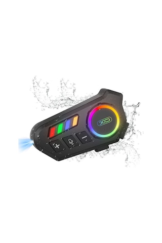 Be56 Renkli Led Aydınlatmalı Kask Kulaklıkları İletişim Aracı Seyahat Aleti Fonksiyonel Ürün