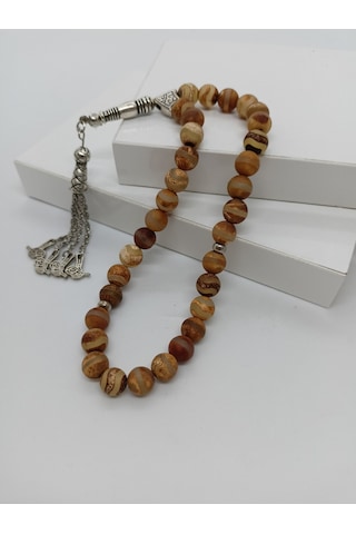 Balık Hediyelik Tibet Akiği Akik Taşı Doğaltaş Tespih- Mdl-1038