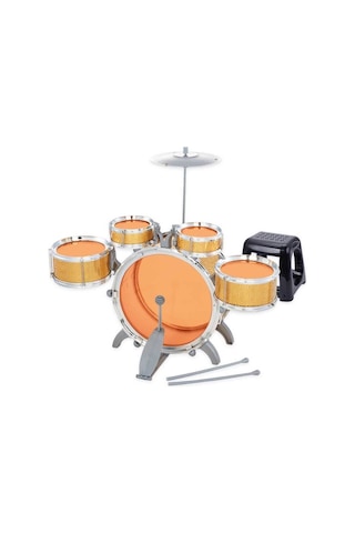 1080080 Sunman Eccho, Davul Set - Jazz Drum / 5 Adet Davul, Zil Ve Tabure / +3 Yaş