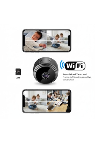 Kablosuz Bebek Kamerası Full Hd Telefonla Canlı İzleme & Wifi Bağlantı