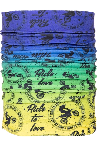 Ride To Love Sarı Mavi Yeşil Motosikletli Dikişsiz Bandana Ride To Love Sarı Mavi Yeşil Motosikletli Dikişsiz Bandana