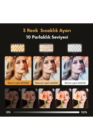 Apexel Profesyonel Taşınabilir Led Dolgu Işığı Telefon Tablet Fotoğraf Makinesi Uyumlu Apl-fl22