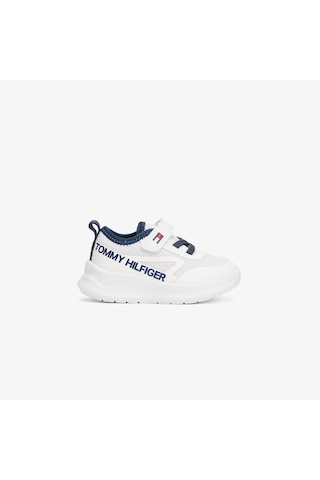 Tommy Hilfiger Velcro Çocuk Beyaz Spor Ayakkabı T1b9-33868-1756x336 Beyaz