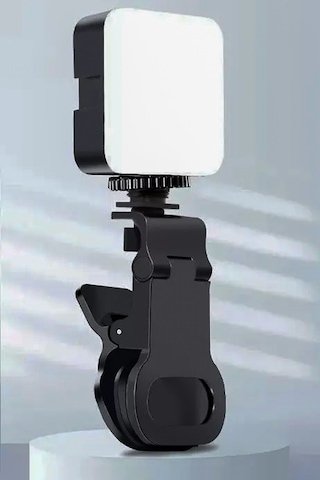 Thentech Selfie Işığı Şarjlı Fotoğraf Makine Telefon Tripod Laptop Uyumlu Kolay Taşınabilir Profesyonel Işık Beyaz