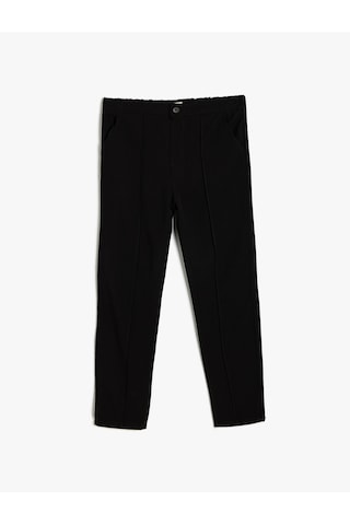 Koton Chino Okul Pantolonu Cep Detaylı Dar Kesim Siyah 5wkg40001aw Siyah
