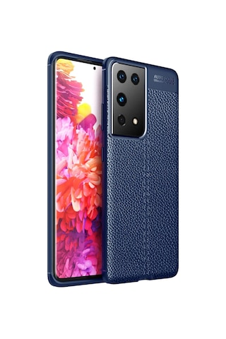 Newface Samsung Galaxy Uyumlu S21 Ultra Kılıf Auto Focus Kapak Glblseme - 39 - Lacivert