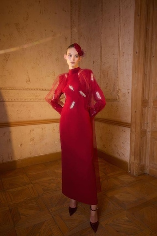 Senna Vanessa Dress Bordo Bordo