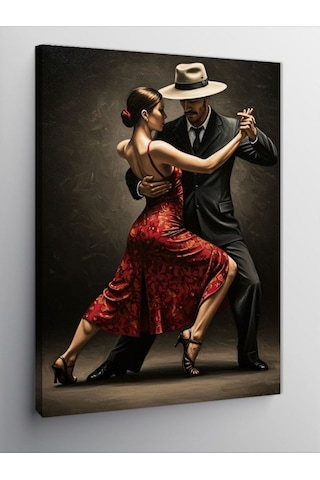 Kanvas Tablo Tango Tutkusuyla Dans 50cmx70cm