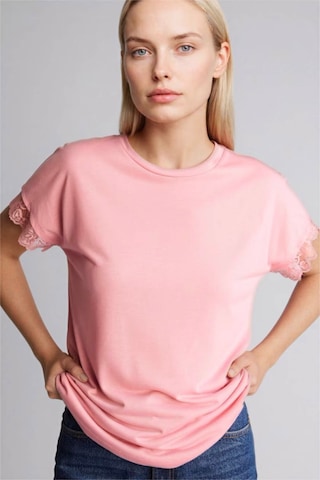 Defacto Bisiklet Yaka Kısa Kollu Tişört H0576ax26sppn111 Pembe-pn111