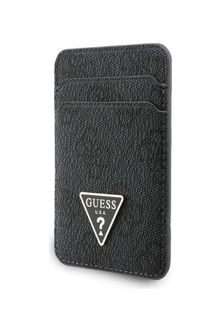 Guess Bilek Askı İpli Magnetik Kartlık 2in1 Aksesuar Set Siyah