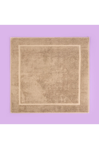 Soft Samantha Ayak Havlusu - Koyu Bej - 60x60 Cm