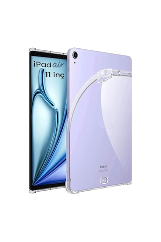 Apple Uyumlu iPad Air 11 2024 Kılıf Redclick Tablet Süper Silikon Kapak